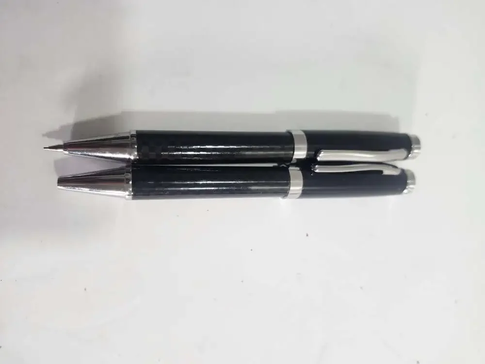 Gold Coast Always In Style Black and Chrome Checkered Pen Set in Gift Box